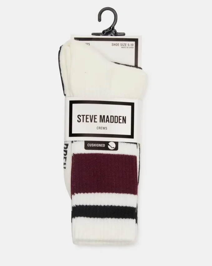 Ivy 2-pack randiga sportstrumpor Cherry Ivy 2-pack randiga sportstrumpor Cherry