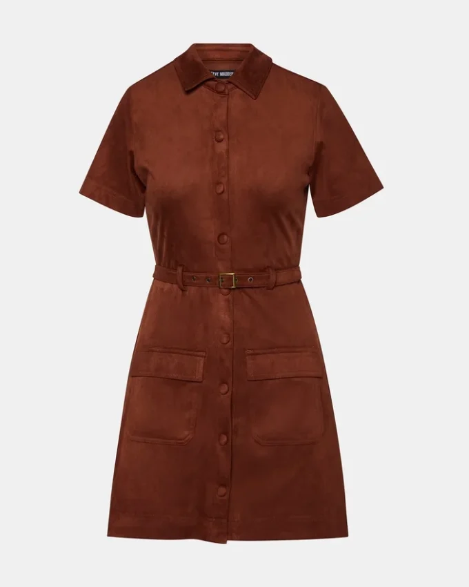 Joliana-klänning mörk fikon Joliana-klänning mörk fikon