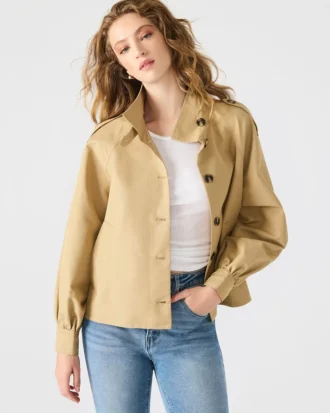 Kaylee-jacka Medium Khaki
