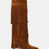 Kinzee Fringe Chestnut Suede Kinzee Fringe Chestnut Suede