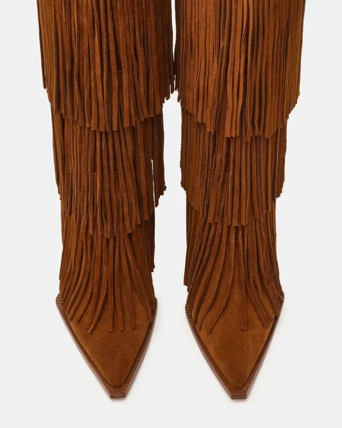 Kinzee Fringe Chestnut Suede Kinzee Fringe Chestnut Suede