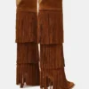 Kinzee Fringe Chestnut Suede Kinzee Fringe Chestnut Suede