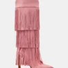 Kinzee Fringe rosa mocka Kinzee Fringe rosa mocka