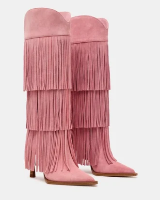 Kinzee Fringe rosa mocka