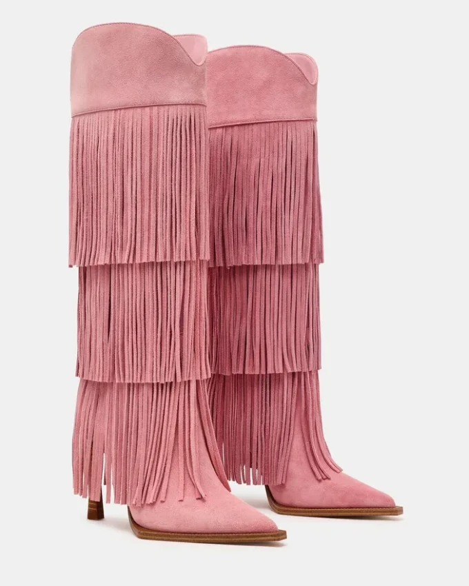 Kinzee Fringe rosa mocka Kinzee Fringe rosa mocka