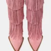 Kinzee Fringe rosa mocka Kinzee Fringe rosa mocka