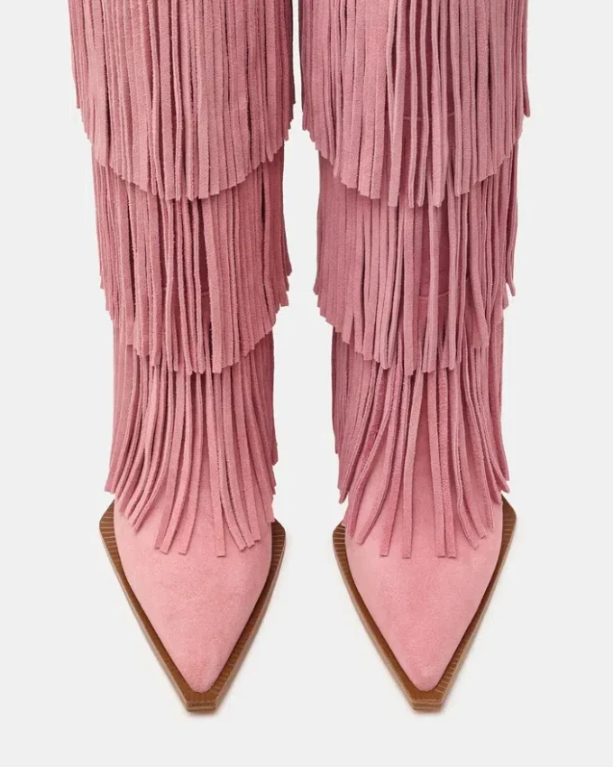 Kinzee Fringe rosa mocka Kinzee Fringe rosa mocka