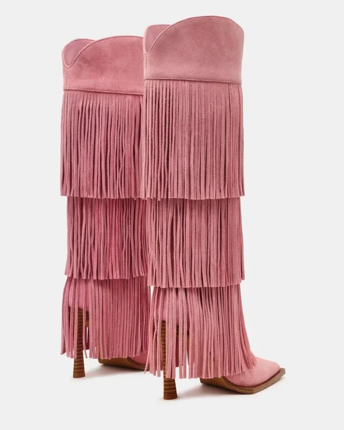 Kinzee Fringe rosa mocka Kinzee Fringe rosa mocka