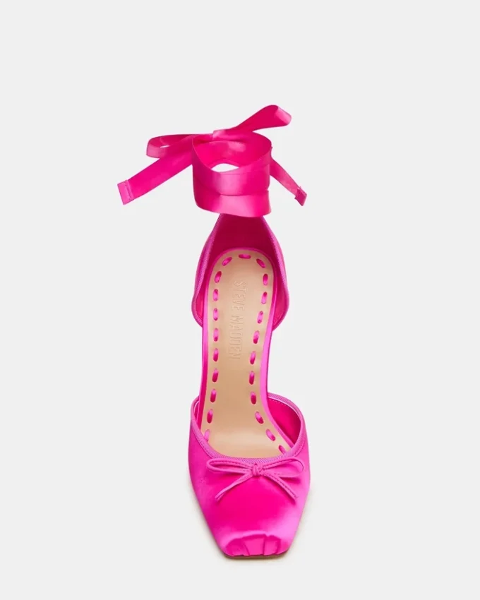 Larina Hot Pink Satin Larina Hot Pink Satin