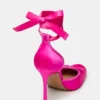 Larina Hot Pink Satin Larina Hot Pink Satin
