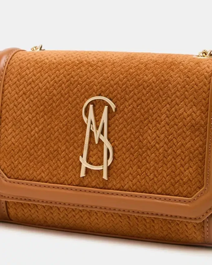 Larisa vävd väska i tobaksfärg