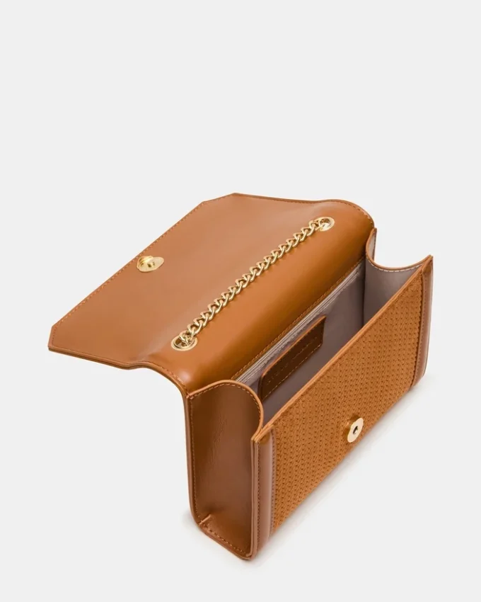 Larisa vävd väska i tobaksfärg