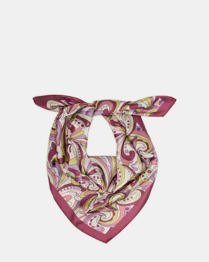 Lavendelfärgad mönstrad scarf