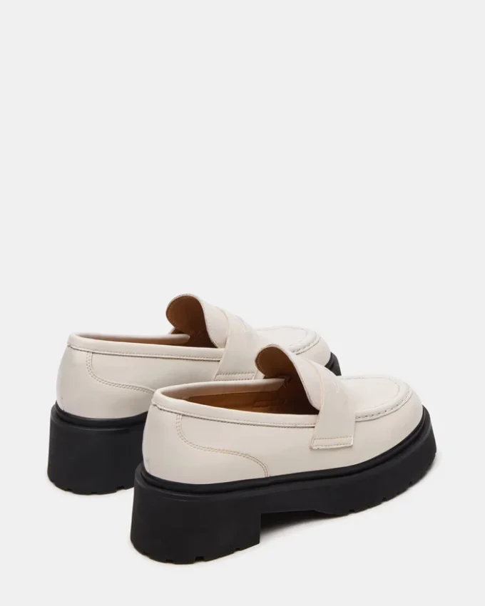 Layken benvitt läder