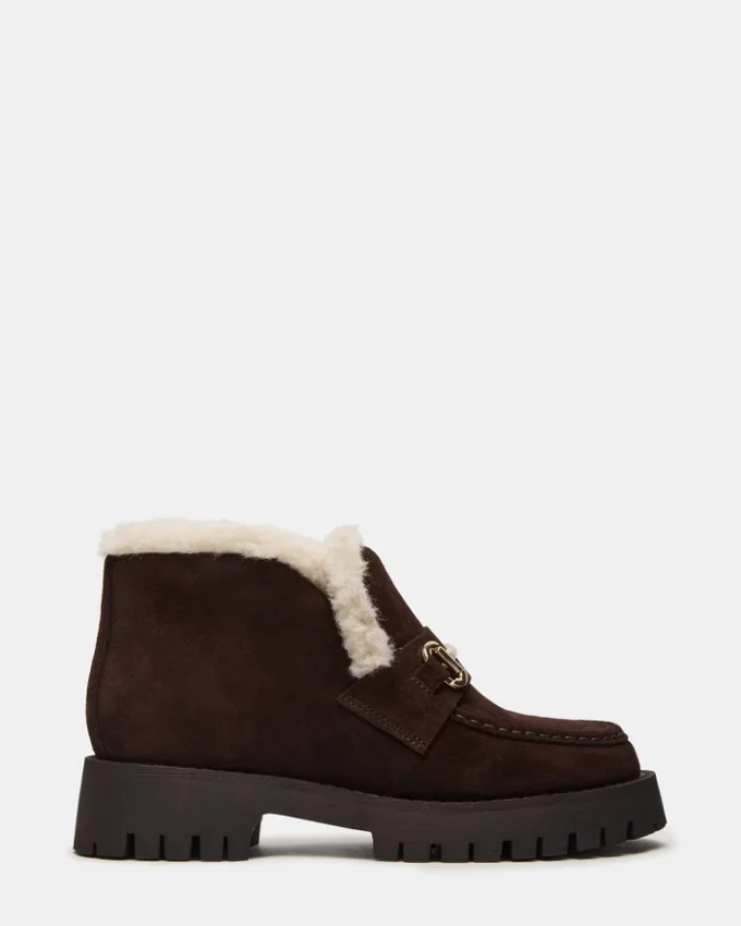 Leon Faux Fur Chokladbrunt Mocka