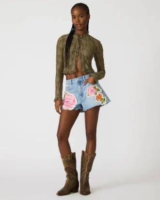 Linden-top i berggrön