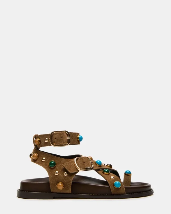 Lineärt taupefärgat mocka Lineärt taupefärgat mocka