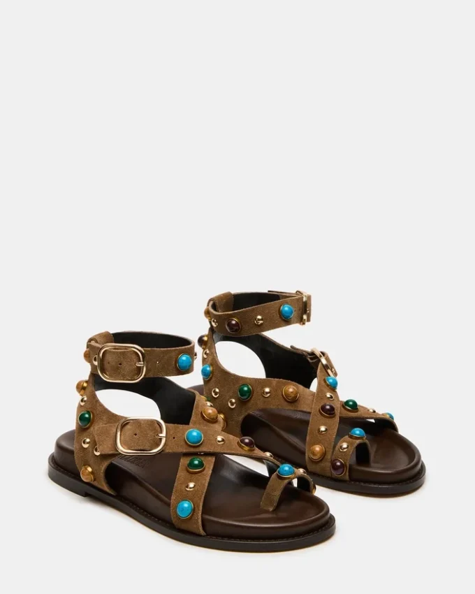 Lineärt taupefärgat mocka Lineärt taupefärgat mocka