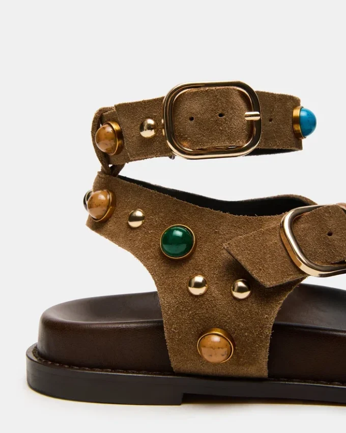 Lineärt taupefärgat mocka Lineärt taupefärgat mocka