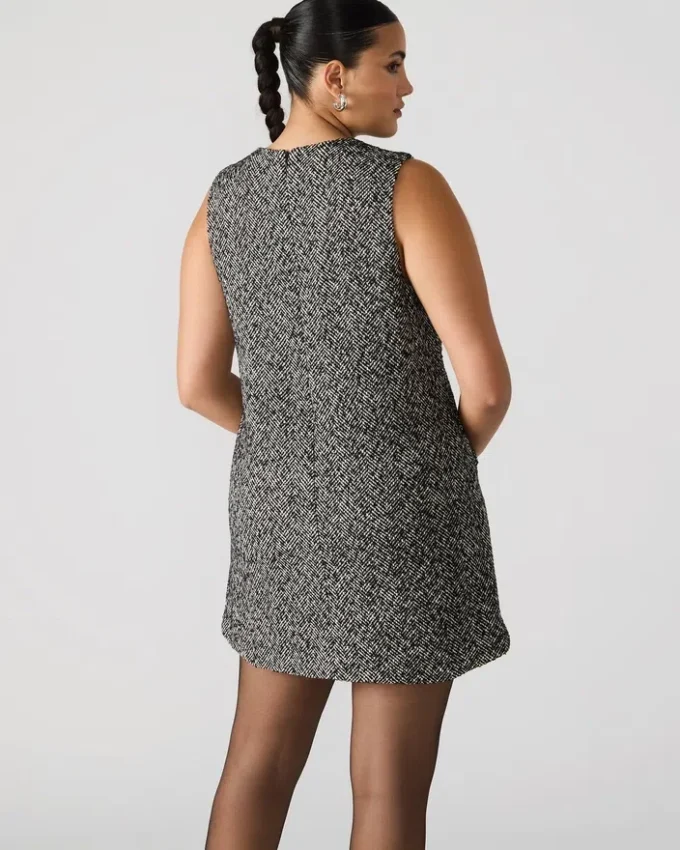 Louie-klänning svart/vit Louie-klänning svart/vit