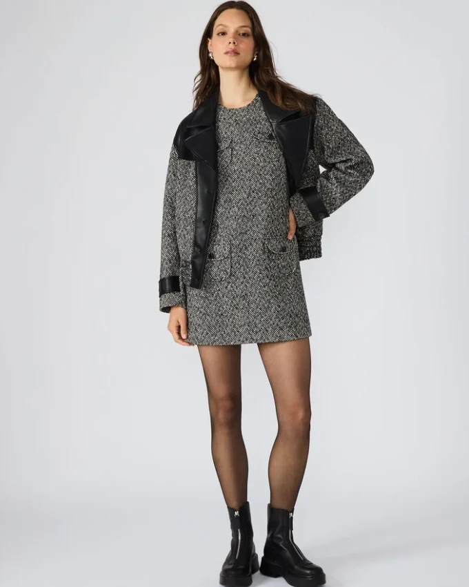 Louie-klänning svart/vit Louie-klänning svart/vit