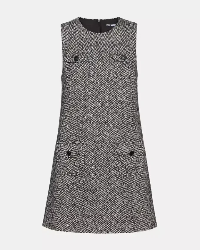 Louie-klänning svart/vit Louie-klänning svart/vit