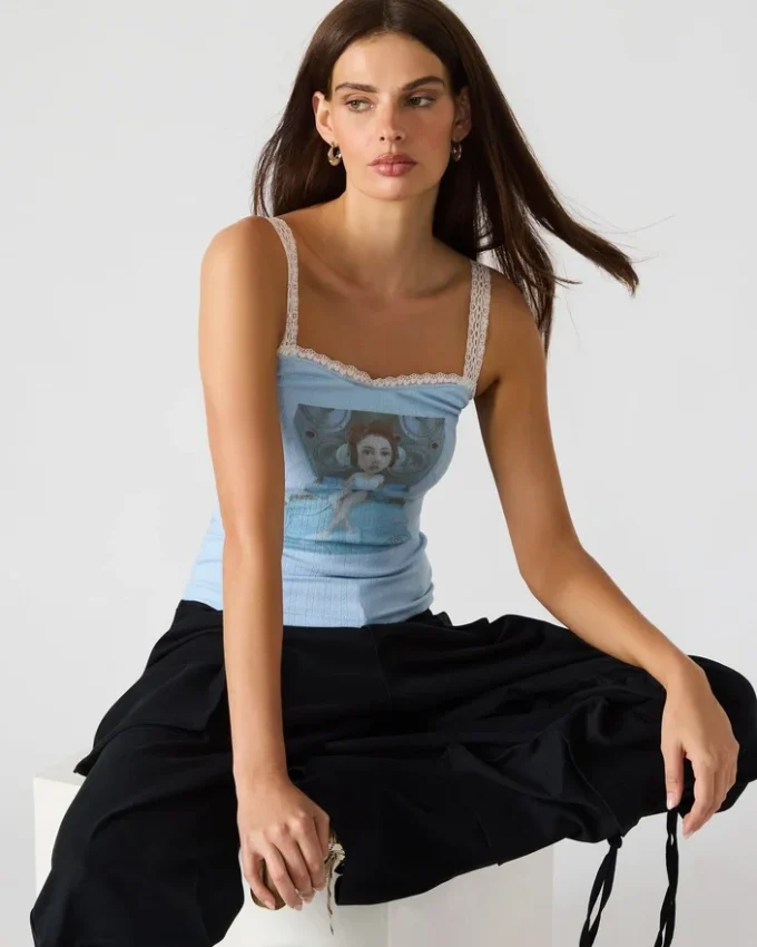 Love Goldie Tank Surf Blue Love Goldie Tank Surf Blue