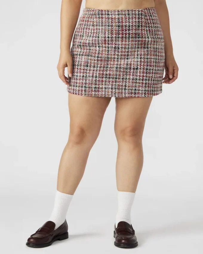 Mattea-kjol Röd Multi Mattea-kjol Röd Multi