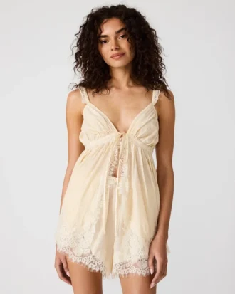 Mazie-top i björkvit Mazie-top i björkvit