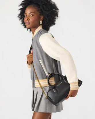 Merit-väska i svart läder