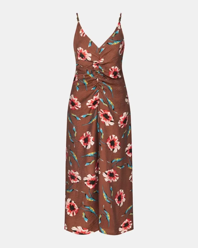 Monroe-klänning, brun