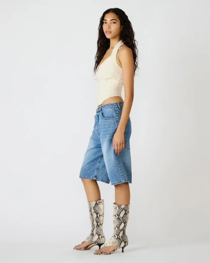 Natasha korsett-top i naturfärg