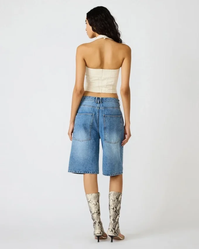 Natasha korsett-top i naturfärg