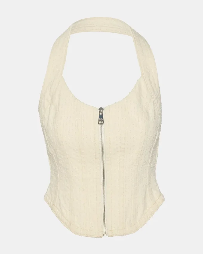 Natasha korsett-top i naturfärg