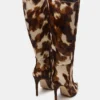 Nitro Brown Cow Print Wide Calf Nitro Brown Cow Print Wide Calf