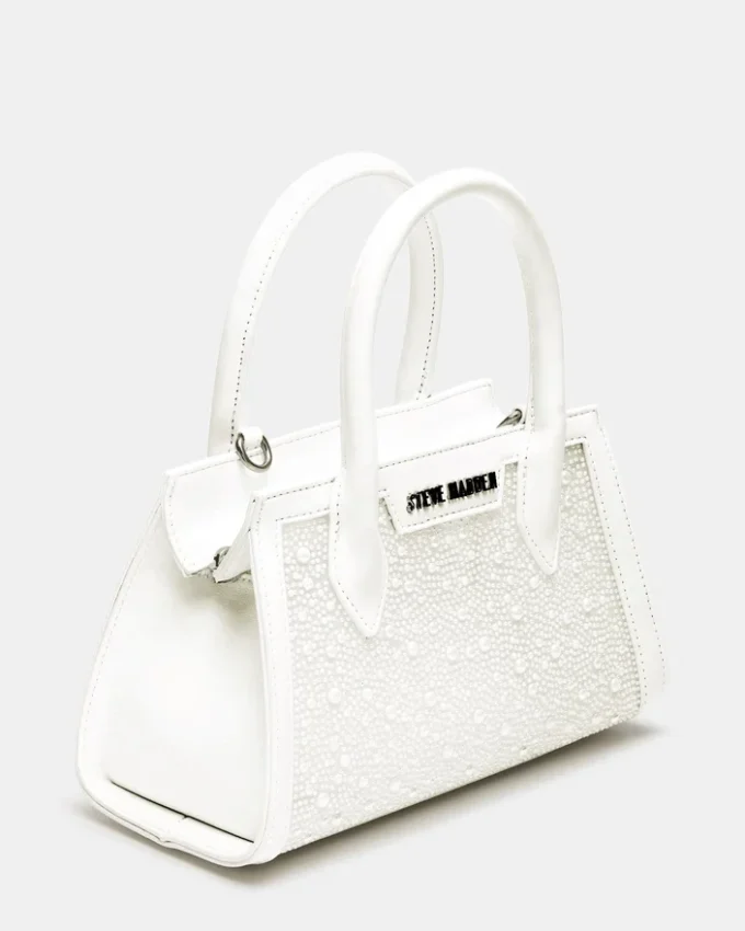 Persikofärgad väska Vit Multi