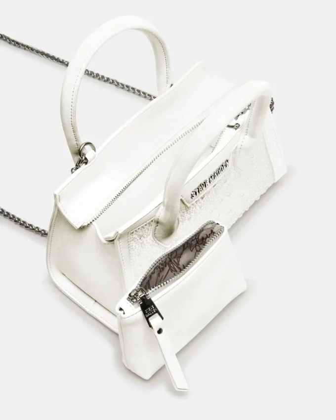 Persikofärgad väska Vit Multi