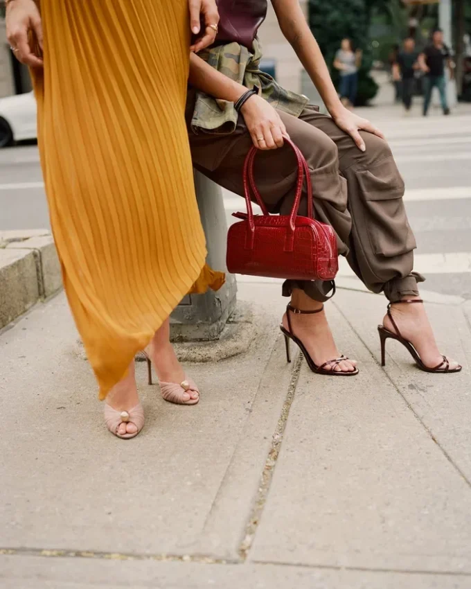 Anise-väskan i röd krokodil