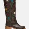 Riggs Floral Brown Leather Riggs Floral Brown Leather