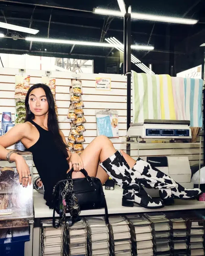 Riggs svart ko-mönster Riggs svart ko-mönster