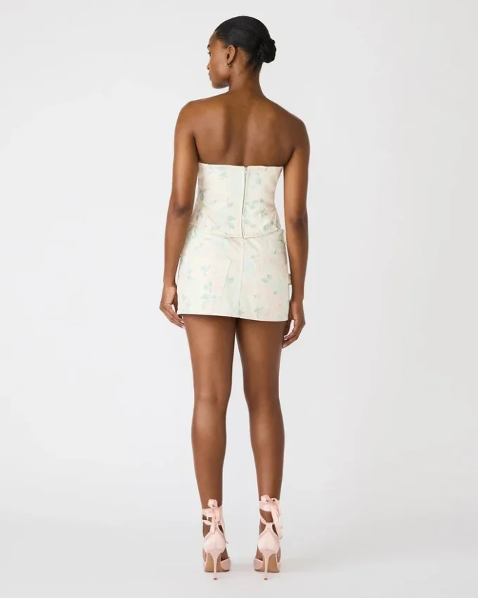 Roselia korsett-top i persikabeige