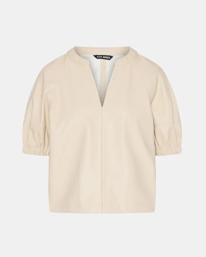 Roxanne-top i benvitt