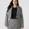 Rupi kort blazer svart/vit Rupi kort blazer svart/vit