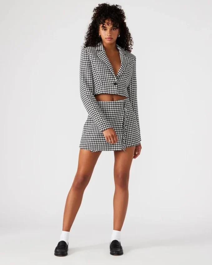 Rupi kort blazer svart/vit Rupi kort blazer svart/vit