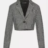 Rupi kort blazer svart/vit Rupi kort blazer svart/vit