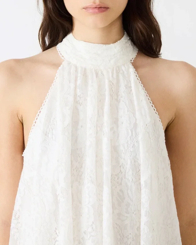 Sander-klänning i krämfärg