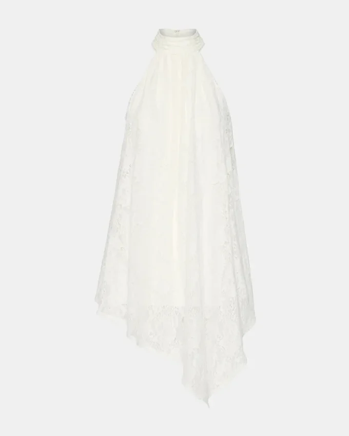 Sander-klänning i krämfärg