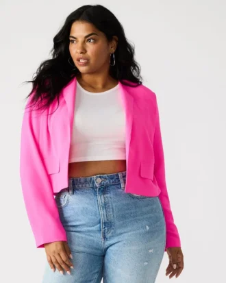 Serenea-kavaj i knallrosa