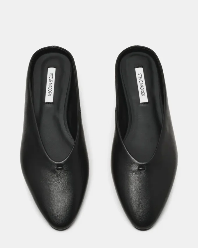 Sherman svart läder