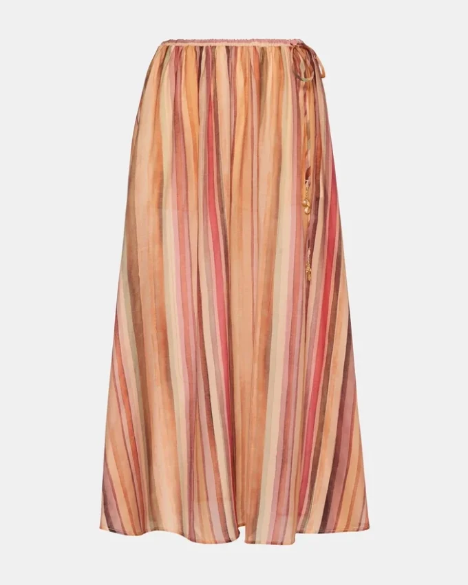 Shilloh-kjol med randigt mönster